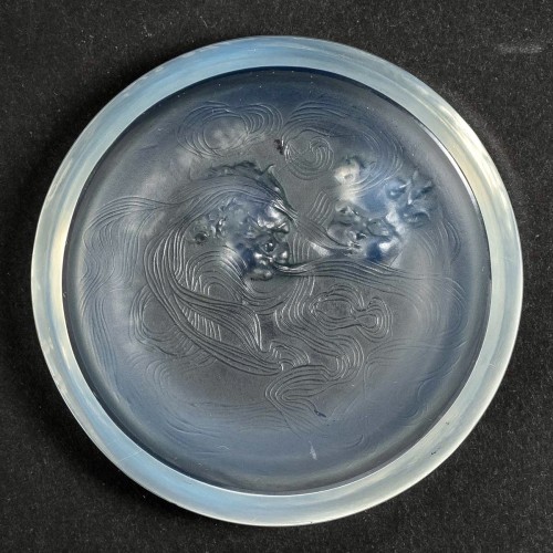 20th century - 1913 René Lalique - Ashtray Deux Zephyrs