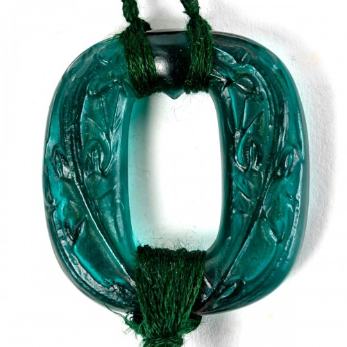 XXe siècle - 1928 René Lalique - Pendentif Lézards