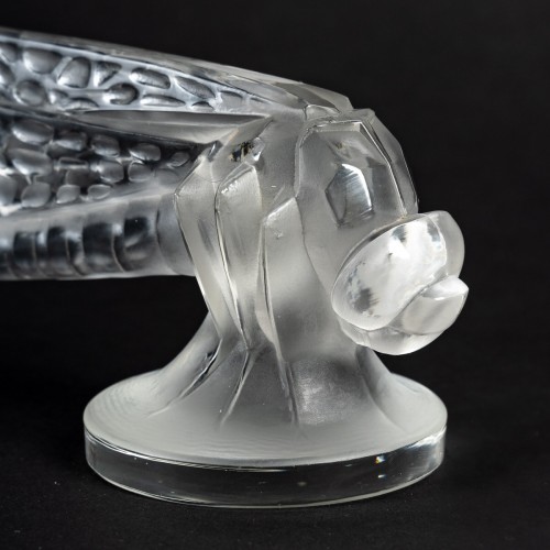 Glass & Crystal  - 1928 René Lalique - Car Mascot Hood Ornament Petite Libellule