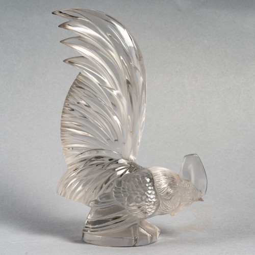 20th century - 1928 René Lalique - Car Mascot Hood Ornament Coq Nain