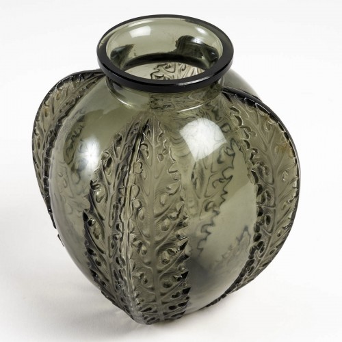 1922 René Lalique - Vase Chardons - Glass & Crystal Style Art Déco