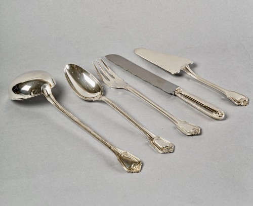 Antique Silver  - Cardeilhac Christofle Sterling Silver Cutlery Flatware Germain Port Royal