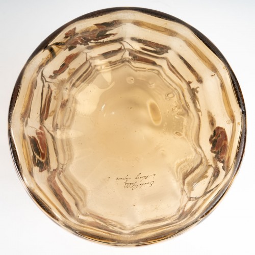 20th century - Emile Gallé - Vase Cristallerie