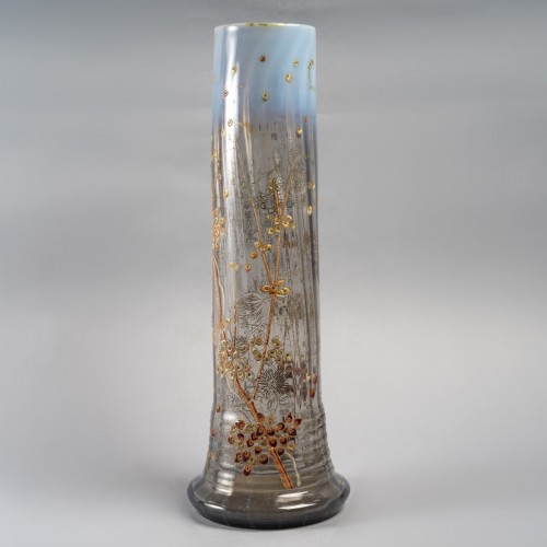 Emile Gallé - Vase Cristallerie - Verrerie, Cristallerie Style Art nouveau