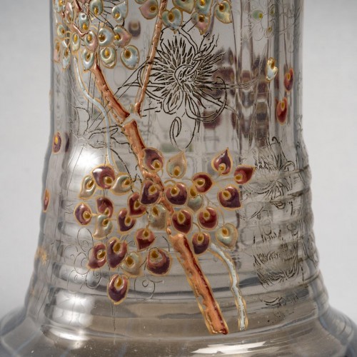 Emile Gallé - Vase Cristallerie - Art nouveau