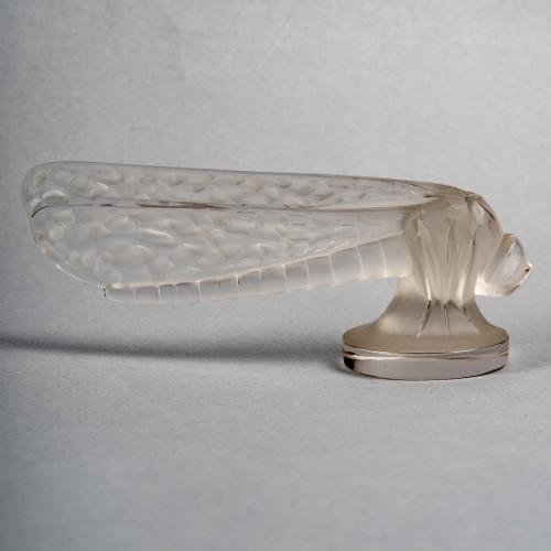 1928 René Lalique - Car Mascot Hood Ornament Petite Libellule - 