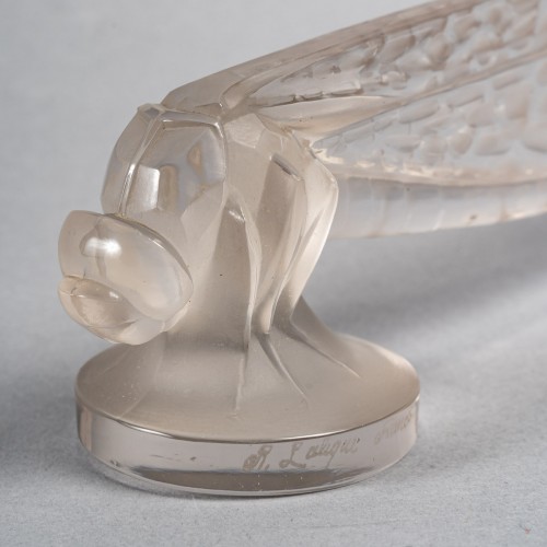 XXe siècle - 1928 René Lalique - Mascotte Automobile Petite Libellule