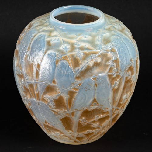 1919 René Lalique - Vase Perruches - Verrerie, Cristallerie Style Art Déco