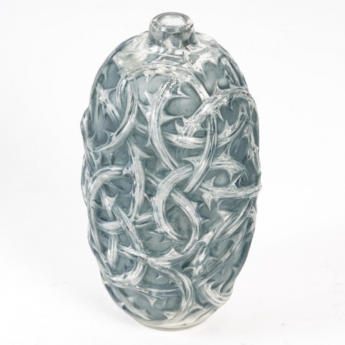1921 René Lalique - Vase Ronces - Verrerie, Cristallerie Style Art Déco