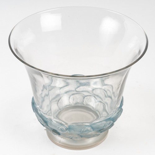 1930 René Lalique - Vase Monaco - Glass & Crystal Style Art Déco