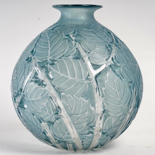 1929 René Lalique - Vase Milan - Verrerie, Cristallerie Style Art Déco