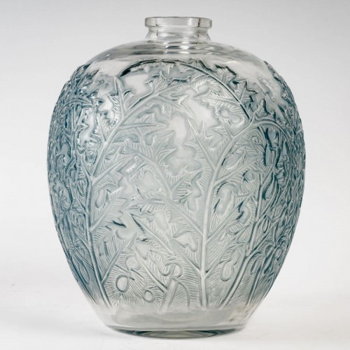 1921 René Lalique - Vase Acanthes - Verrerie, Cristallerie Style Art Déco