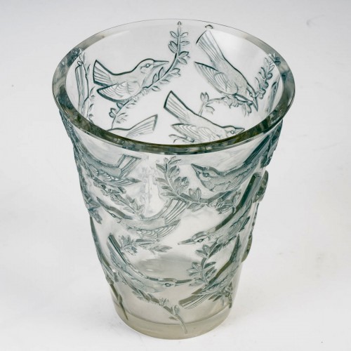 Verrerie, Cristallerie  - 1938 René Lalique - Vase Grives