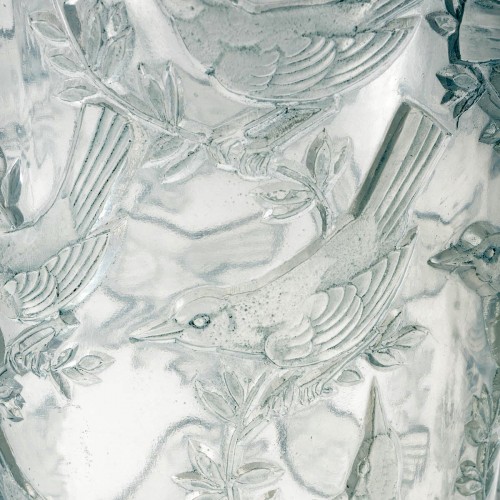 1938 René Lalique - Vase Grives - 