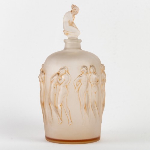Antiquités - 1920 René Lalique - Vase Douze figurine avec bouchon