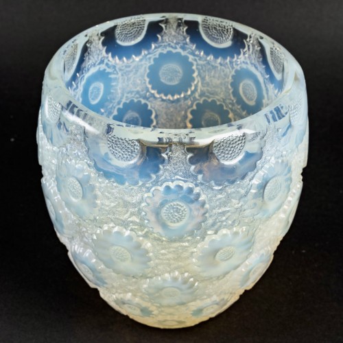 1934 René Lalique - Vase Pâquerettes - Verrerie, Cristallerie Style Art Déco