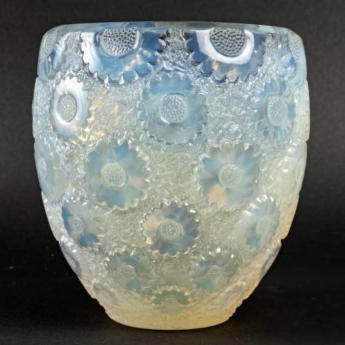 1934 René Lalique - Vase Paquerettes Daisy Flowers  - Art Déco