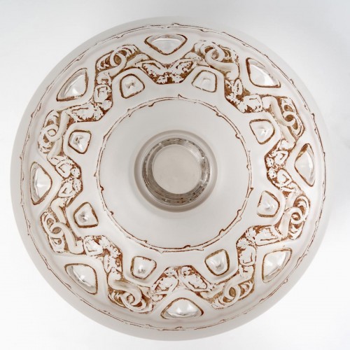 1914 René Lalique - Vase Sirènes et Cabochons - Verrerie, Cristallerie Style Art nouveau