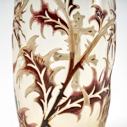 Art nouveau - Emile Gallé Orangeade Set Thistles -  6 Pieces