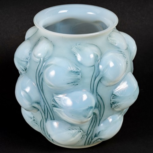 1927 René Lalique - Vase Tulipes - Verrerie, Cristallerie Style Art Déco