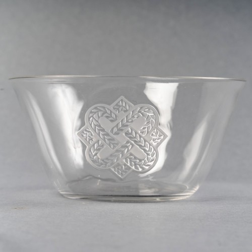 Art Déco - 1933 René Lalique - Set Of Bowls And Plates Molsheim - 12 Piece