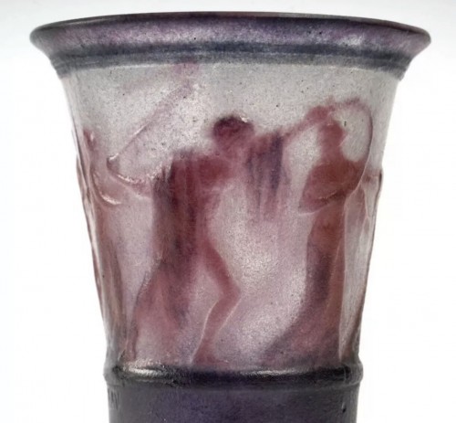 Gabriel Argy-Rousseau (1885-1953) - Vase Personnages Grecs en frise - Art Déco
