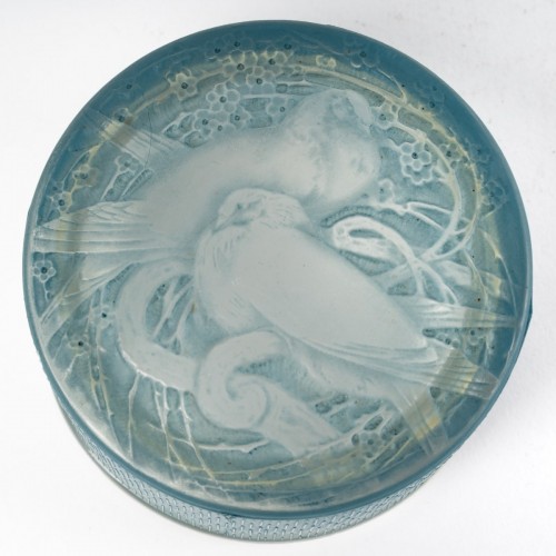 Antiquités - 1919 René Lalique - Box Deux Pigeons