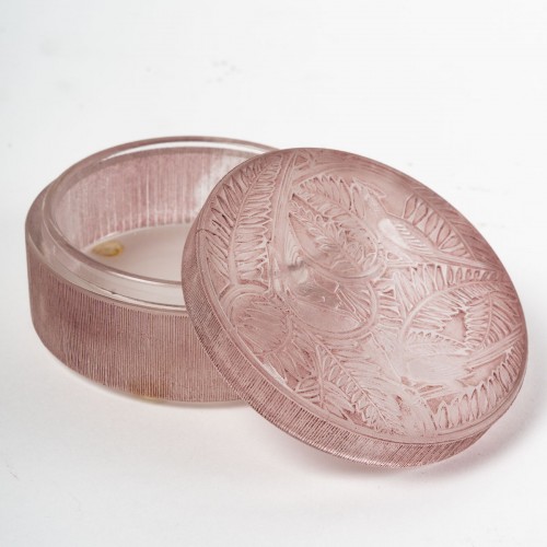 1924 René Lalique - Boîte Vaucluse - Verrerie, Cristallerie Style Art Déco