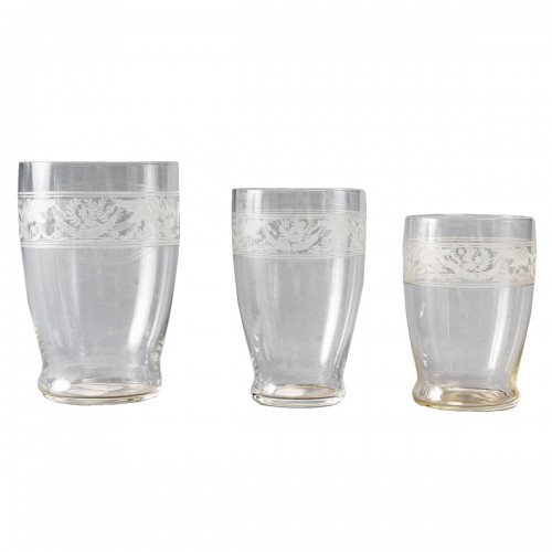 Baccarat - Tumblers glasses &quot;Swans&quot;  - 32 Pieces