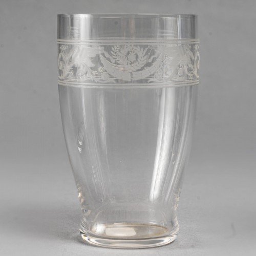 20th century - Baccarat - Tumblers glasses &quot;Swans&quot;  - 32 Pieces