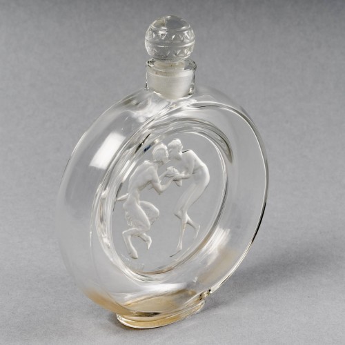 Glass & Crystal  - 1928 René Lalique - Perfume Bottle &quot;Le Baiser du Faune&quot; for Molinard