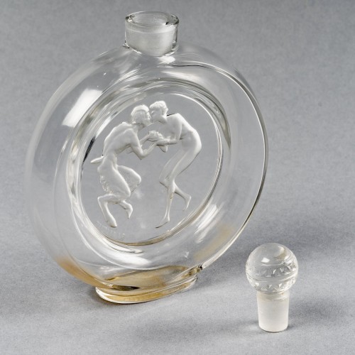 1928 René Lalique - Perfume Bottle &quot;Le Baiser du Faune&quot; for Molinard - 