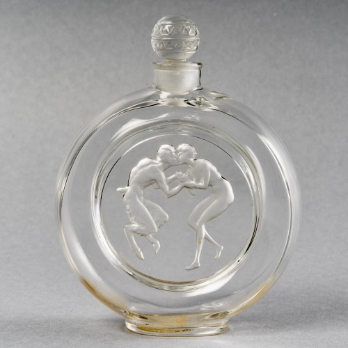Antiquités - 1928 René Lalique - Perfume Bottle &quot;Le Baiser du Faune&quot; for Molinard