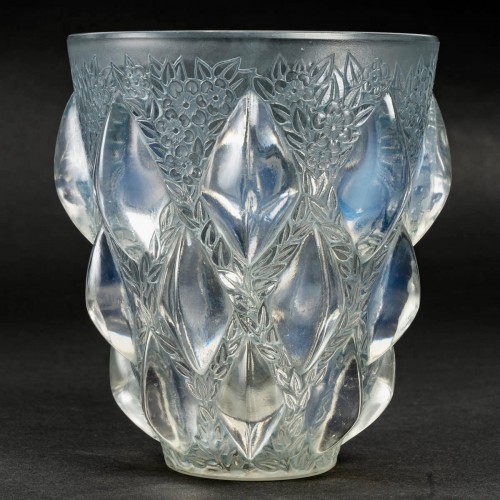 1927 René Lalique - Vase Rampillon - Verrerie, Cristallerie Style Art Déco