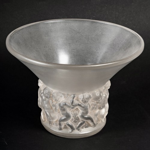 1930 René Lalique - Vase Farandole - Glass & Crystal Style Art Déco