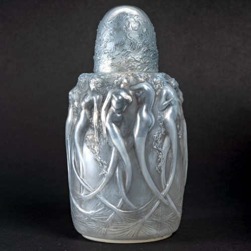 1920 René Lalique - Brûle-parfums Sirènes - Verrerie, Cristallerie Style Art Déco