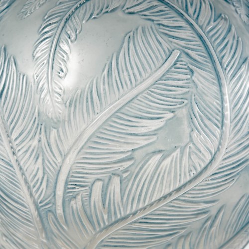 1920 René Lalique - Vase Plumes - Verrerie, Cristallerie Style Art Déco