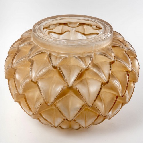 1920 René Lalique - Vase Languedoc - Verrerie, Cristallerie Style Art Déco