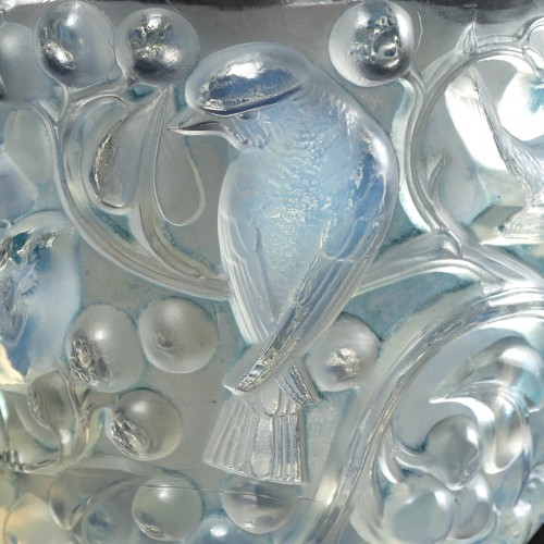 1921 René Lalique - Vase Avallon - Verrerie, Cristallerie Style Art Déco