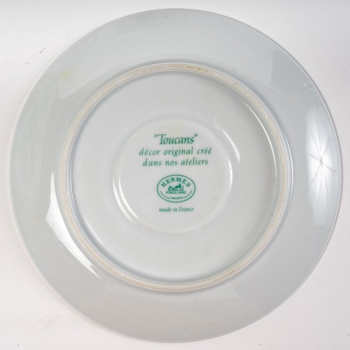 Hermès Maison - Service à café-thé "Toucans" en porcelaine de limoges - Années 50-60