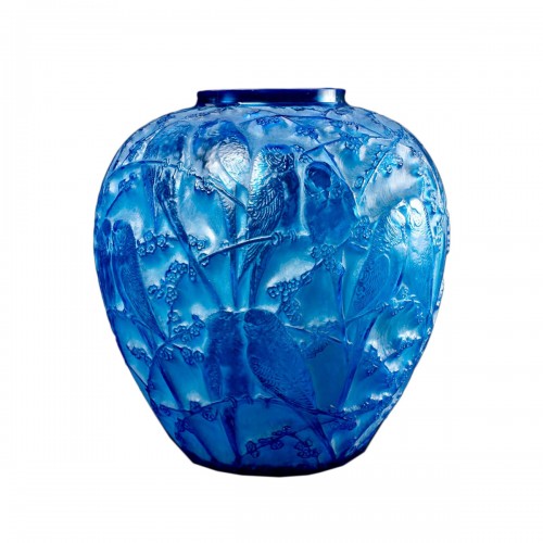 1919 René Lalique - Vase Perruches