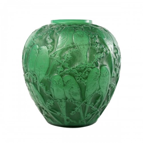 1919 René Lalique - Vase Perruches