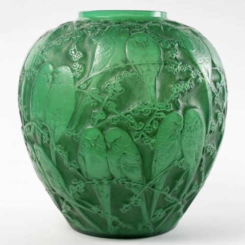 Verrerie, Cristallerie  - 1919 René Lalique - Vase Perruches