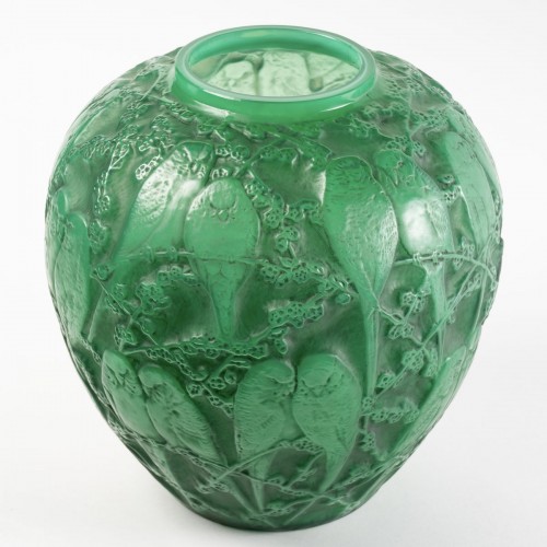 1919 René Lalique - Vase Perruches - 