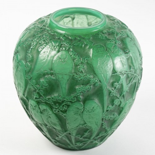 1919 René Lalique - Vase Perruches - BG Arts