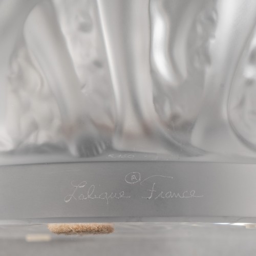 Lalique France - Vase Bacchantes Neuf Avec Etiquette - Art Déco