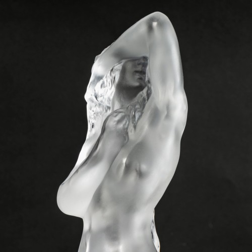 Lalique France - Statuette Grande Nue Lierre New Boxed - Glass & Crystal Style Art Déco