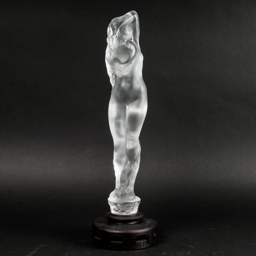 Glass & Crystal  - Lalique France - Statuette Grande Nue Lierre New Boxed