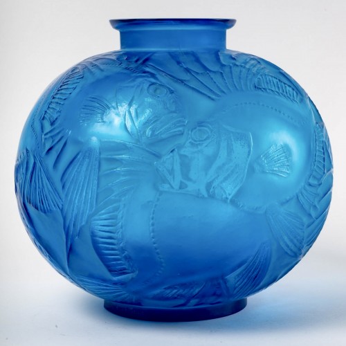 1921 René Lalique - Vase Poissons - Glass & Crystal Style Art Déco