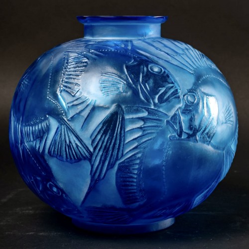 Antiquités - 1921 René Lalique - Vase Poissons